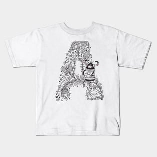 Letter A (Buu&Luu Alphabet) Kids T-Shirt